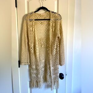 Boho crochet cover up